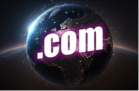 .com extension for a domain name